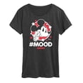 thumbnail image 1 of Disney - Mickey Mouse - Hashtag Mood - Women's Short Sleeve Graphic T-Shirt, 1 of 5
