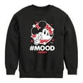 thumbnail image 1 of Disney - Mickey Mouse Hashtag Mood - Youth Crewneck Fleece Sweatshirt, 1 of 5