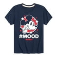 thumbnail image 1 of Disney - Mickey Mouse Hashtag Mood - Youth Short Sleeve Graphic T-Shirt, 1 of 5