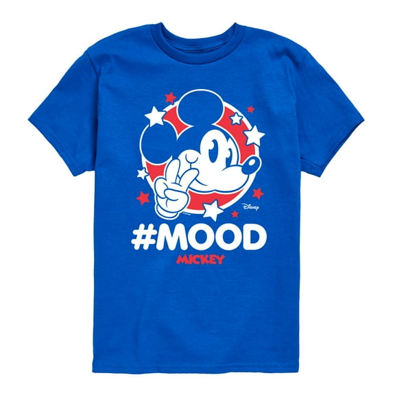 Disney - Mickey Mouse Hashtag Mood - Youth Short Sleeve Graphic T-Shirt