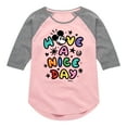 thumbnail image 1 of Disney - Mickey Mouse - Have A Nice Day - Toddler & Youth Girls Raglan Graphic T-Shirt, 1 of 5