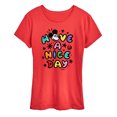thumbnail image 1 of Disney - Mickey Mouse - Have A Nice Day - Women's Short Sleeve Graphic T-Shirt, 1 of 5