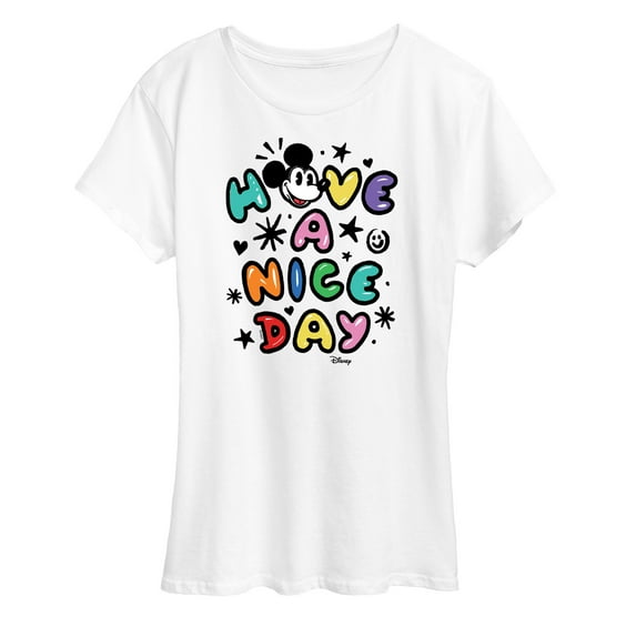 Disney - Mickey Mouse - Have A Nice Day - Women's Short Sleeve Graphic T-Shirt