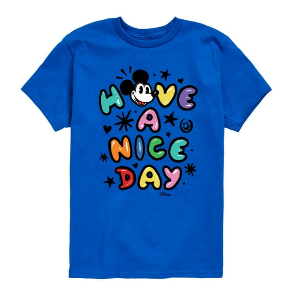 Disney - Mickey Mouse - Have A Nice Day - Youth Short Sleeve Graphic T-Shirt