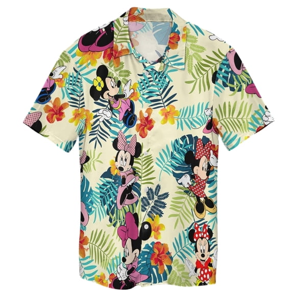 Disney Mickey Mouse Hawaiian Shirt and Shorts Set,Family Vacation Outfit