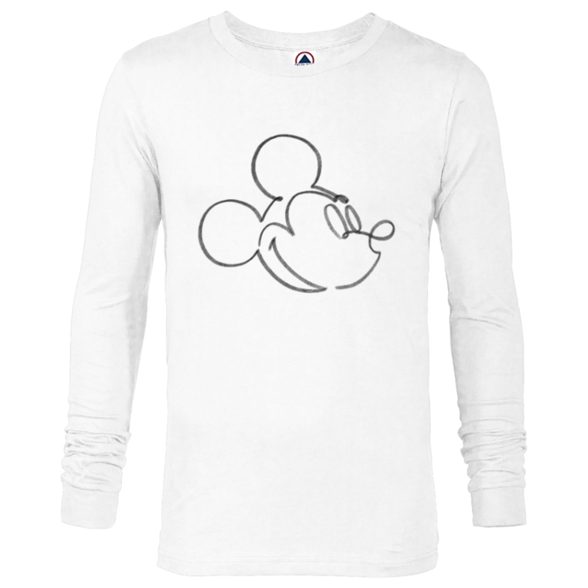 Disney Mickey Mouse Head Artist Pencil Doodle Retro Vintage Long