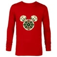 thumbnail image 1 of Disney Mickey Mouse Head Christmas Holiday Tie-Dye Retro - Long Sleeve T-Shirt for Men - Customized-New Red, 1 of 5