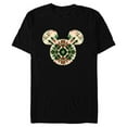 thumbnail image 1 of Disney Mickey Mouse Head Christmas Holiday Tie-Dye Retro - Short Sleeve Blended T-Shirt for Adults - Customized-Black, 1 of 5
