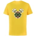 thumbnail image 1 of Disney Mickey Mouse Head Christmas Holiday Tie-Dye Retro - Short Sleeve Cotton T-Shirt for Adults - Customized-Yellow, 1 of 5