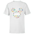 thumbnail image 1 of Disney Mickey Mouse Head Ears Icon Fill It’s My Birthday - Short Sleeve T-Shirt for Kids - Customized-White, 1 of 5