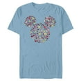 thumbnail image 1 of Disney Mickey Mouse Head Filled with Love Valentine’s Day - Short Sleeve Blended T-Shirt for Adults - Customized-Ocean Blue, 1 of 5
