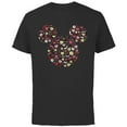 thumbnail image 1 of Disney Mickey Mouse Head Filled with Love Valentine’s Day - Short Sleeve Cotton T-Shirt for Adults - Customized-Black, 1 of 5