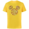 thumbnail image 1 of Disney Mickey Mouse Head Filled with Love Valentine’s Day - Short Sleeve Cotton T-Shirt for Adults - Customized-Yellow, 1 of 5