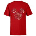 thumbnail image 1 of Disney Mickey Mouse Head Filled with Love Valentine’s Day - Short Sleeve T-Shirt for Kids - Customized-Red, 1 of 5