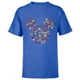 thumbnail image 1 of Disney Mickey Mouse Head Filled with Love Valentine’s Day - Short Sleeve T-Shirt for Kids - Customized-Royal, 1 of 5