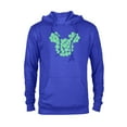 thumbnail image 1 of Disney Mickey Mouse Head Four-Leaf Clovers St Patrick’s Day - Pullover Hoodie for Adults - Customized-Royal, 1 of 5