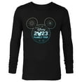 thumbnail image 1 of Disney Mickey Mouse Head Icon 2023 Family Trip Vacation - Long Sleeve T-Shirt for Men - Customized-Black, 1 of 5