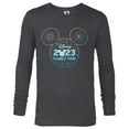thumbnail image 1 of Disney Mickey Mouse Head Icon 2023 Family Trip Vacation - Long Sleeve T-Shirt for Men - Customized-Charcoal Heather, 1 of 5