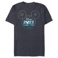 thumbnail image 1 of Disney Mickey Mouse Head Icon 2023 Family Trip Vacation - Short Sleeve Blended T-Shirt for Adults - Customized-Navy Heather, 1 of 5