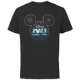thumbnail image 1 of Disney Mickey Mouse Head Icon 2023 Family Trip Vacation - Short Sleeve Cotton T-Shirt for Adults - Customized-Black, 1 of 5