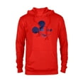 thumbnail image 1 of Disney Mickey Mouse Head Retro Vintage Classic - Pullover Hoodie for Adults - Customized-Red, 1 of 5