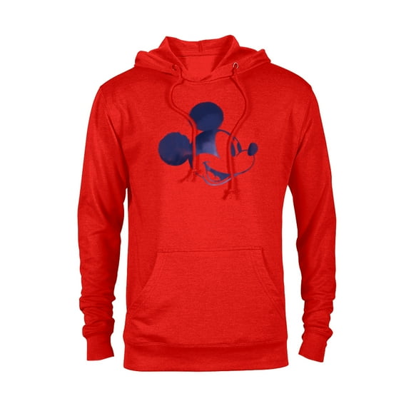 Disney Mickey Mouse Head Retro Vintage Classic - Pullover Hoodie for Adults - Customized-Red