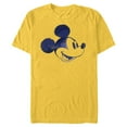 thumbnail image 1 of Disney Mickey Mouse Head Retro Vintage Classic - Short Sleeve Blended T-Shirt for Adults - Customized-Yellow, 1 of 5