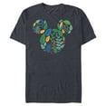 thumbnail image 1 of Disney Mickey Mouse Head Shape Icon Botanical Garden Spring - Short Sleeve Blended T-Shirt for Adults - Customized-Navy Heather, 1 of 5