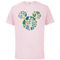 thumbnail image 1 of Disney Mickey Mouse Head Shape Icon Botanical Garden Spring - Short Sleeve Cotton T-Shirt for Adults - Customized-Soft Pink, 1 of 5