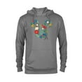 thumbnail image 1 of Disney Mickey Mouse Head Shape Icon Flowers Garden Spring - Pullover Hoodie for Adults - Customized-Athletic Heather, 1 of 5
