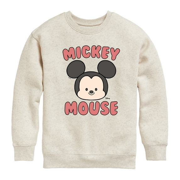 Disney - Mickey Mouse Head - Toddler & Youth Crewneck Fleece Sweatshirt