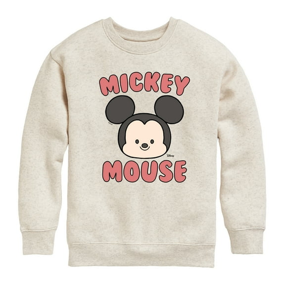 Disney - Mickey Mouse Head - Toddler & Youth Crewneck Fleece Sweatshirt