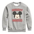 thumbnail image 1 of Disney - Mickey Mouse Head - Toddler & Youth Crewneck Fleece Sweatshirt, 1 of 4