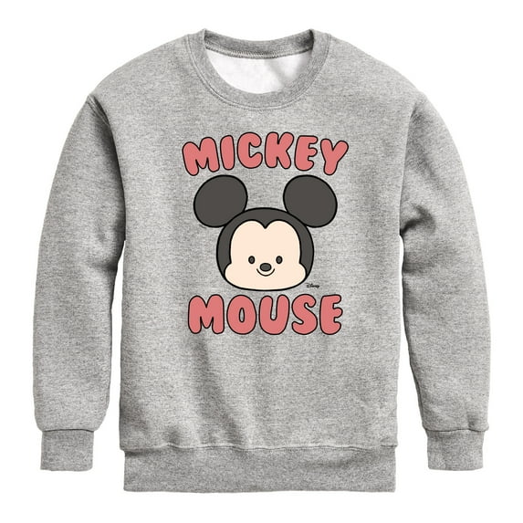 Disney - Mickey Mouse Head - Toddler & Youth Crewneck Fleece Sweatshirt