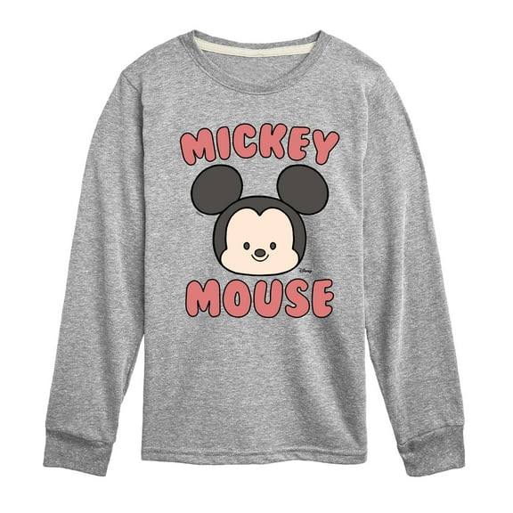 Disney - Mickey Mouse Head - Toddler & Youth Long Sleeve Graphic T-Shirt