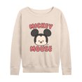 thumbnail image 1 of Disney - Mickey Mouse Head - Women's Lightweight French Terry Long Sleeve Shirt, 1 of 5