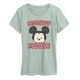 thumbnail image 1 of Disney - Mickey Mouse Head - Women's Short Sleeve Graphic T-Shirt, 1 of 3