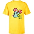 thumbnail image 1 of Disney Mickey Mouse Head and Hand Retro Pop Art - Short Sleeve T-Shirt for Kids - Customized-Yellow, 1 of 5