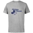 thumbnail image 1 of Disney Mickey Mouse Head with Name Retro Vintage Classic - Short Sleeve Cotton T-Shirt for Adults - Customized-Athletic Heather, 1 of 5