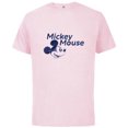 thumbnail image 1 of Disney Mickey Mouse Head with Name Retro Vintage Classic - Short Sleeve Cotton T-Shirt for Adults - Customized-Soft Pink, 1 of 5