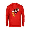 thumbnail image 1 of Disney Mickey Mouse Lucky Four-Leaf Clover St. Patrick's Day - Pullover Hoodie for Adults - Customized-Red Heather, 1 of 4