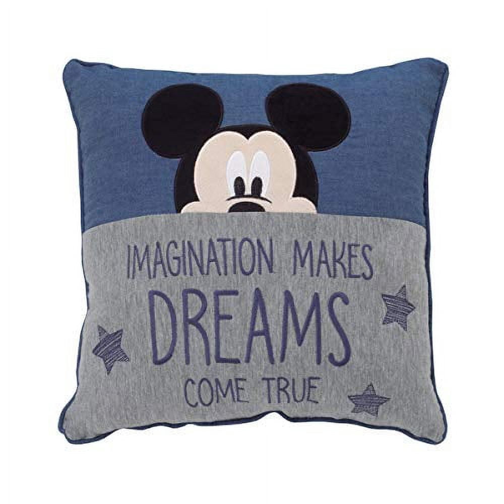 Disney Mickey Mouse Hello World - Navy, Grey &amp; White Appliqued ...