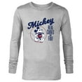 thumbnail image 1 of Disney Mickey Mouse Here Comes the Fun Retro Vintage - Long Sleeve T-Shirt for Men - Customized-Athletic Heather, 1 of 5