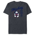 thumbnail image 1 of Disney Mickey Mouse Here Comes the Fun Retro Vintage - Short Sleeve Blended T-Shirt for Adults - Customized-Navy Heather, 1 of 5