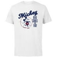 thumbnail image 1 of Disney Mickey Mouse Here Comes the Fun Retro Vintage - Short Sleeve Cotton T-Shirt for Adults - Customized-White, 1 of 5