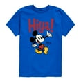 thumbnail image 1 of Disney - Mickey Mouse - Hiya! - Youth Short Sleeve Graphic T-Shirt, 1 of 5