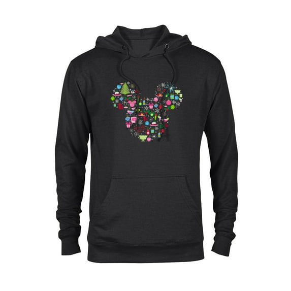 Disney Mickey Mouse Holiday Celebration - Pullover Hoodie for Adults - Customized-Black