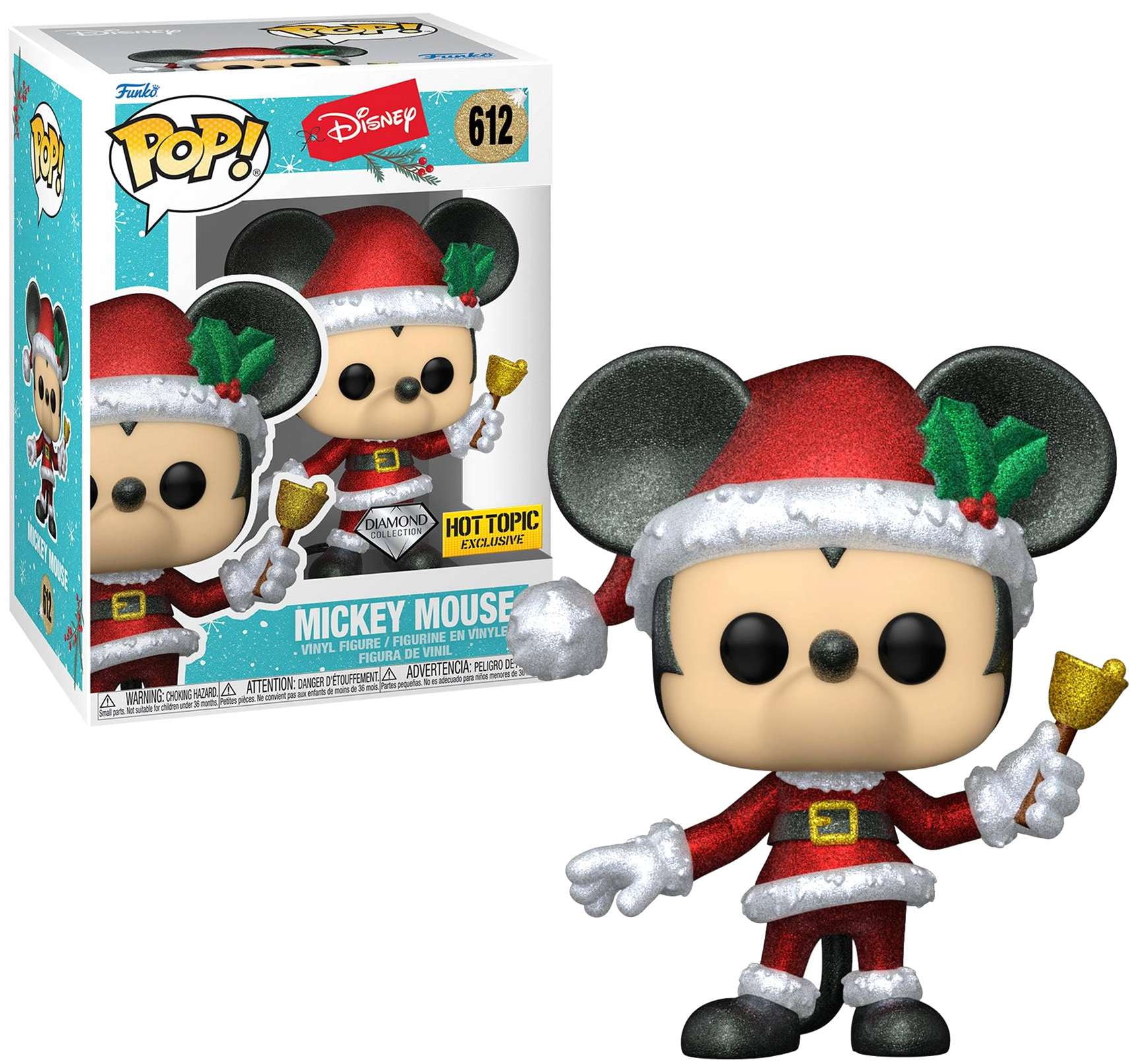 Disney Mickey Mouse Holiday Diamond Collection Funko Pop! Vinyl Figure (Hot  Topic Exclusive)