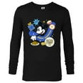 thumbnail image 1 of Disney Mickey Mouse Holiday Happy Hanukkah Shine Bright - Long Sleeve T-Shirt for Men - Customized-Black, 1 of 5