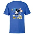 thumbnail image 1 of Disney Mickey Mouse Holiday Happy Hanukkah Shine Bright - Short Sleeve T-Shirt for Kids - Customized-Royal, 1 of 5